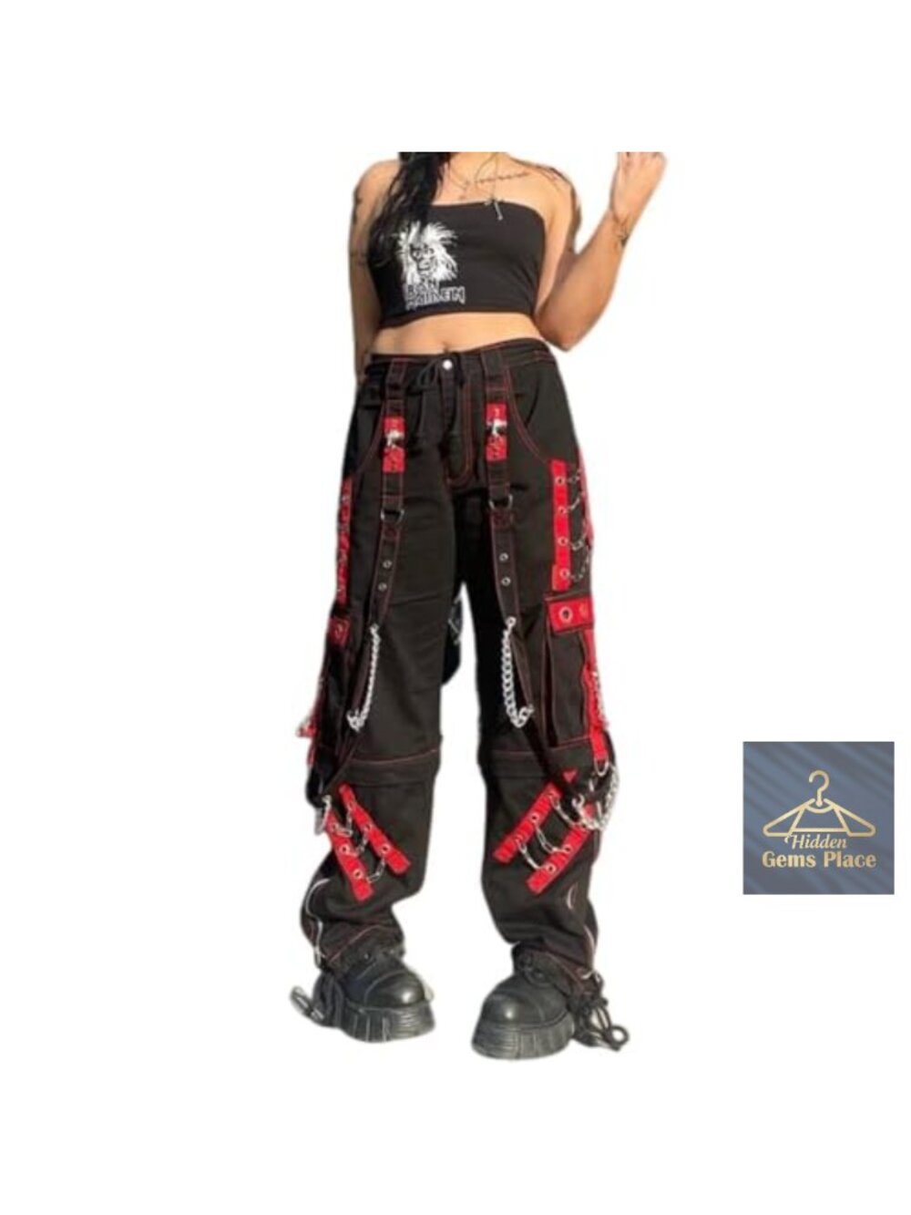 Y2K Wide Leg Baggy Bell Bottom Jeans Grunge Harajuku Punk